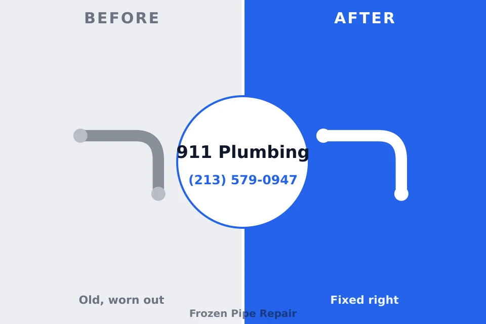 Before and after: plumbing repair Beaver Lake, NE